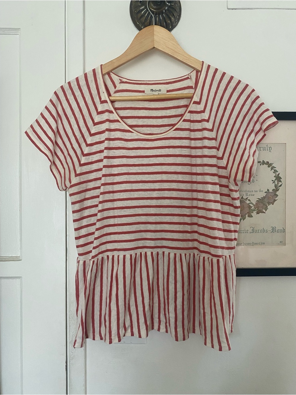 Madewell peplum t-shirt